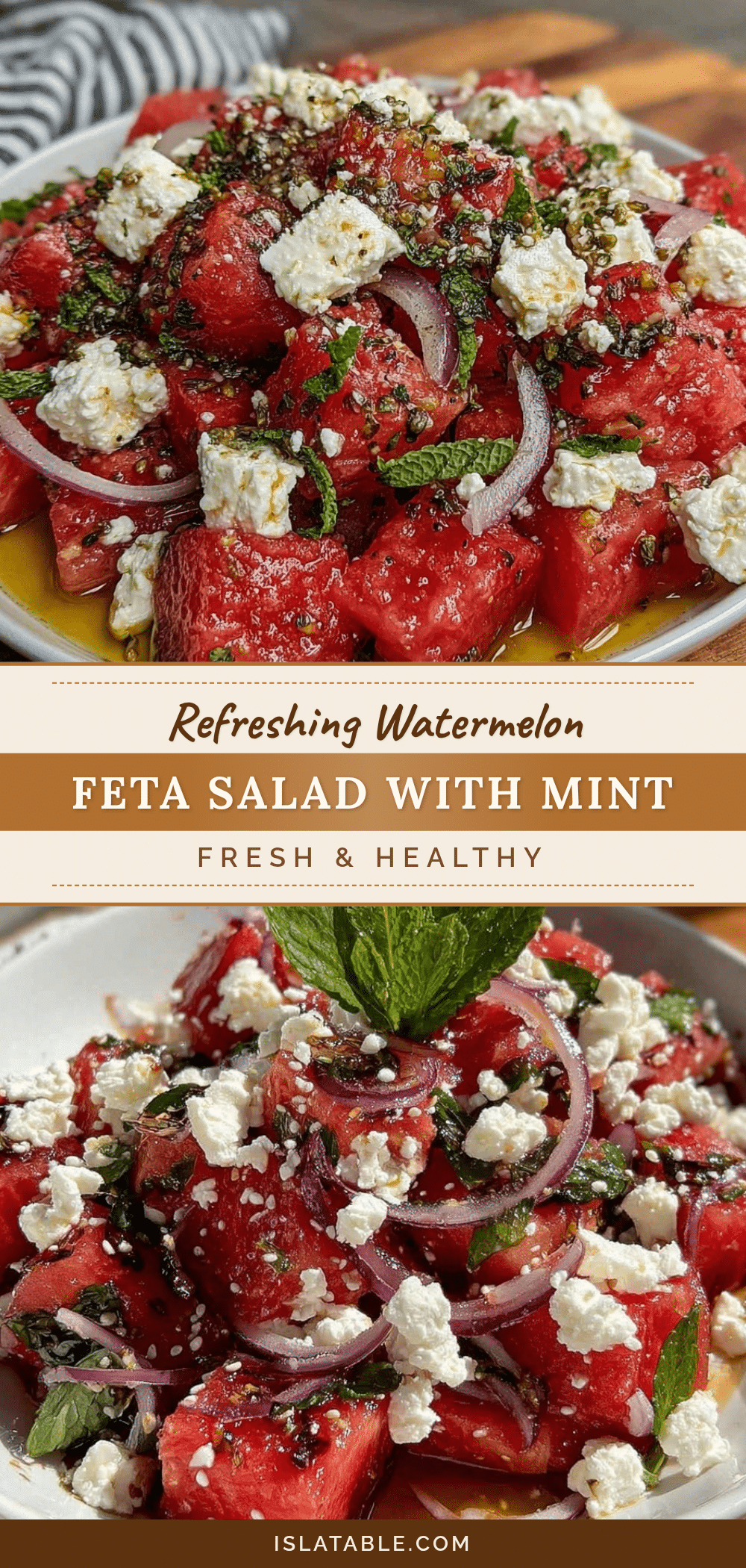fresh watermelon feta salad recipe