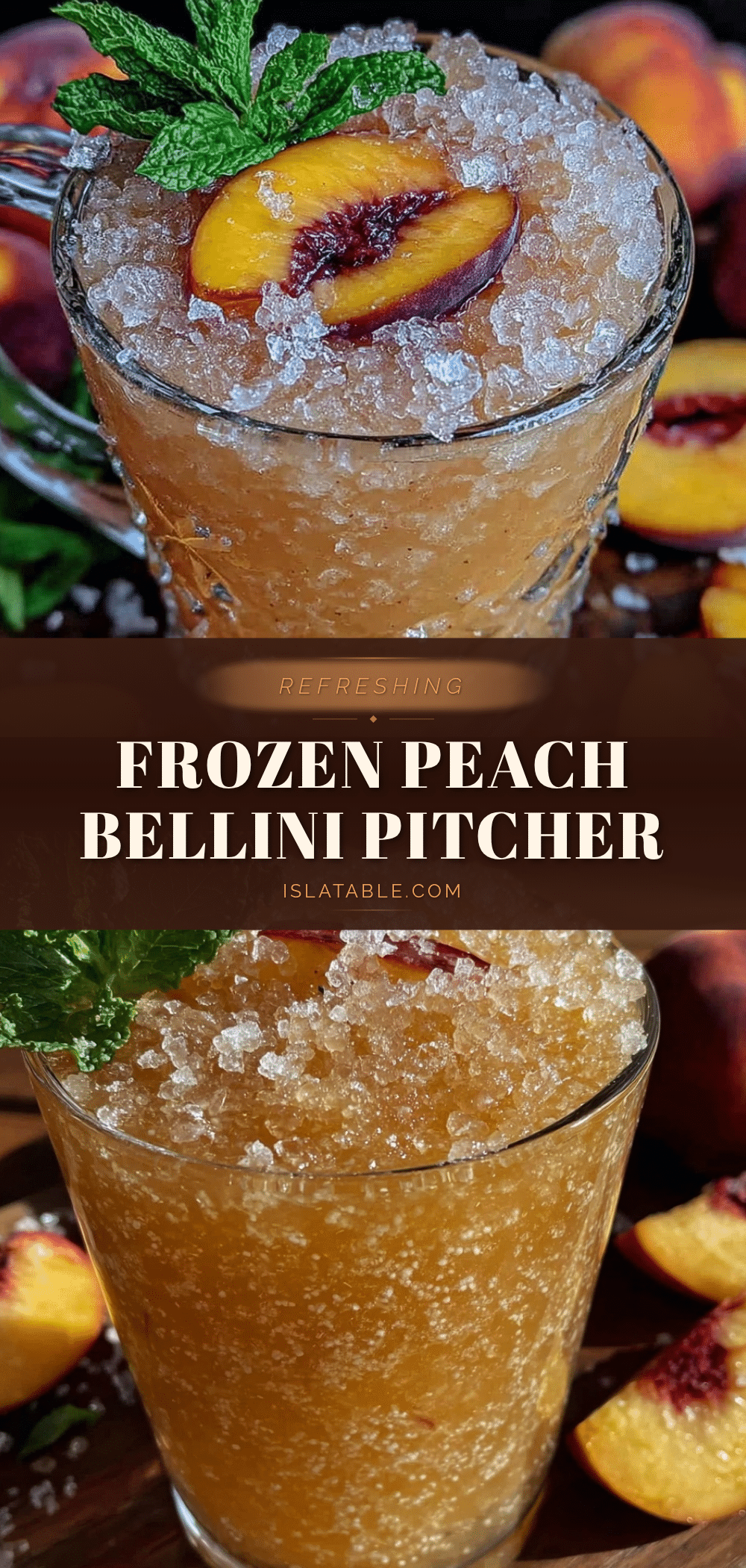 frozen peach bellini pitcher recipe recipe