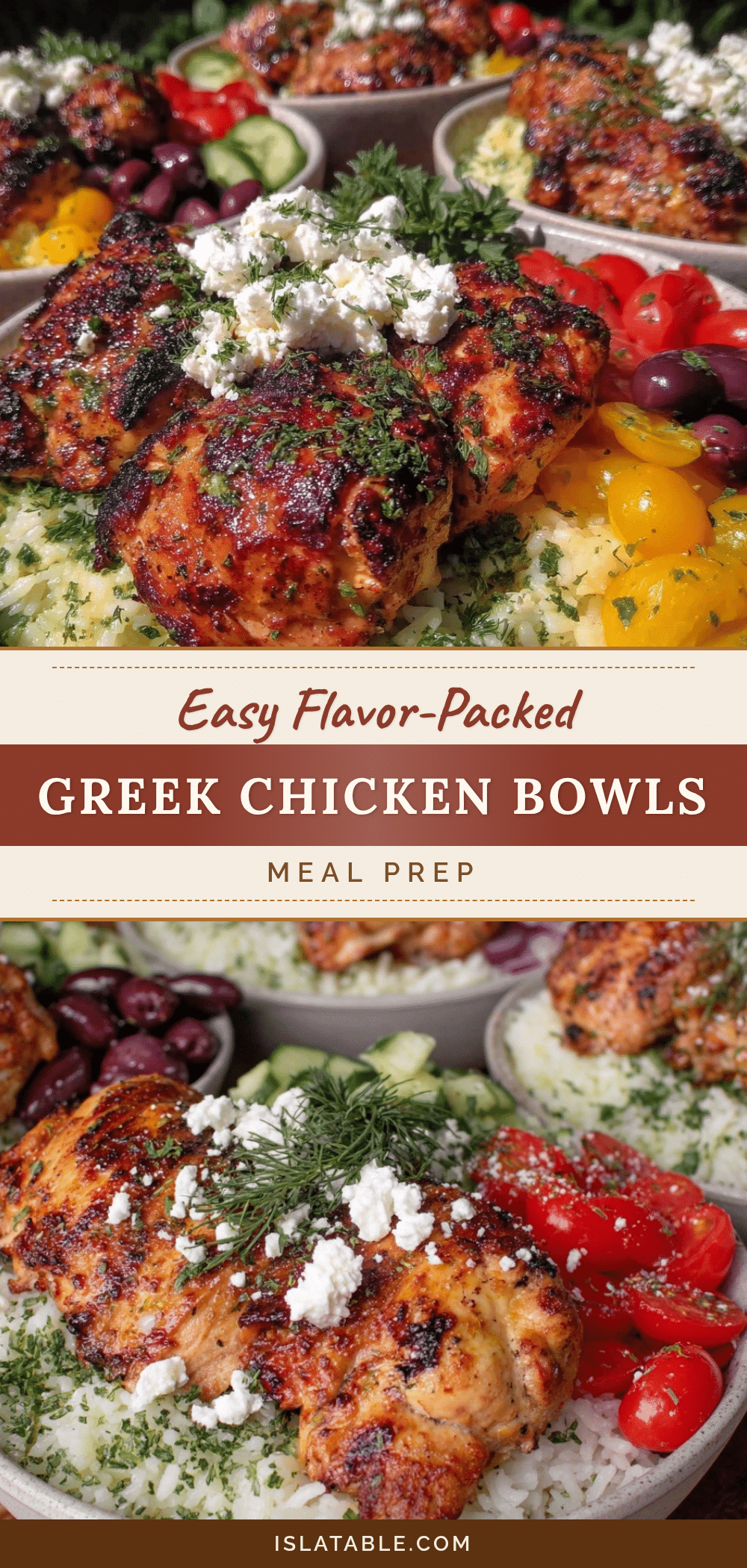 Greek Chicken Bowl Meal Prep recipe