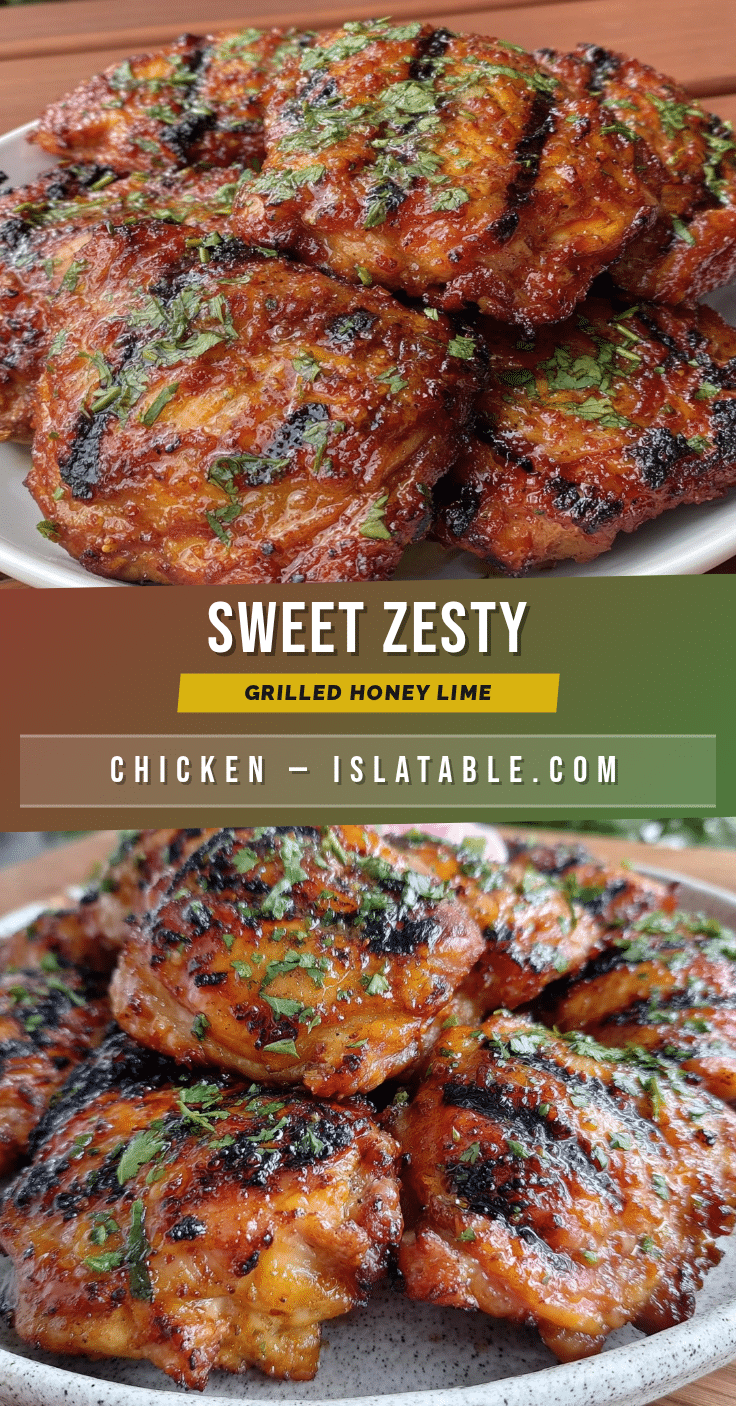 grilled honey-lime chicken thighs recipe