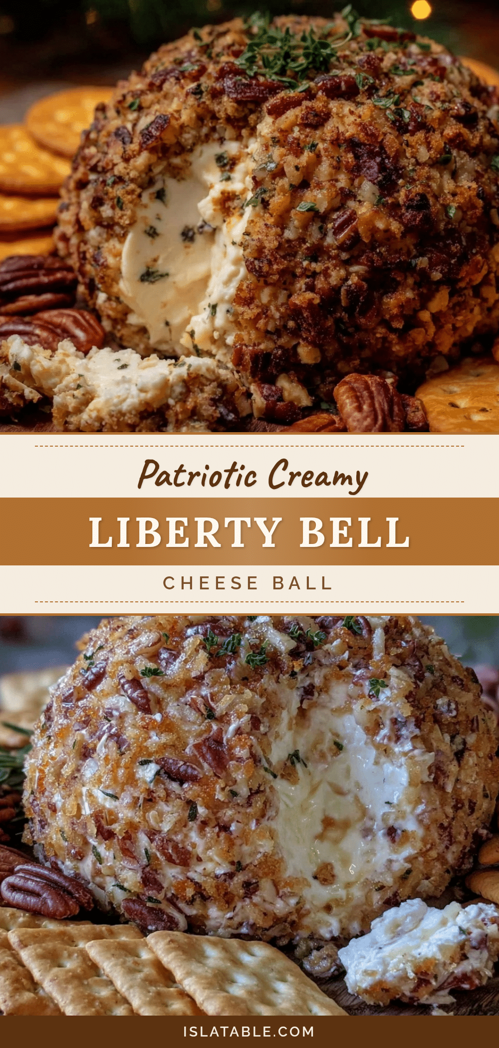 Liberty Bell cheese ball recipe