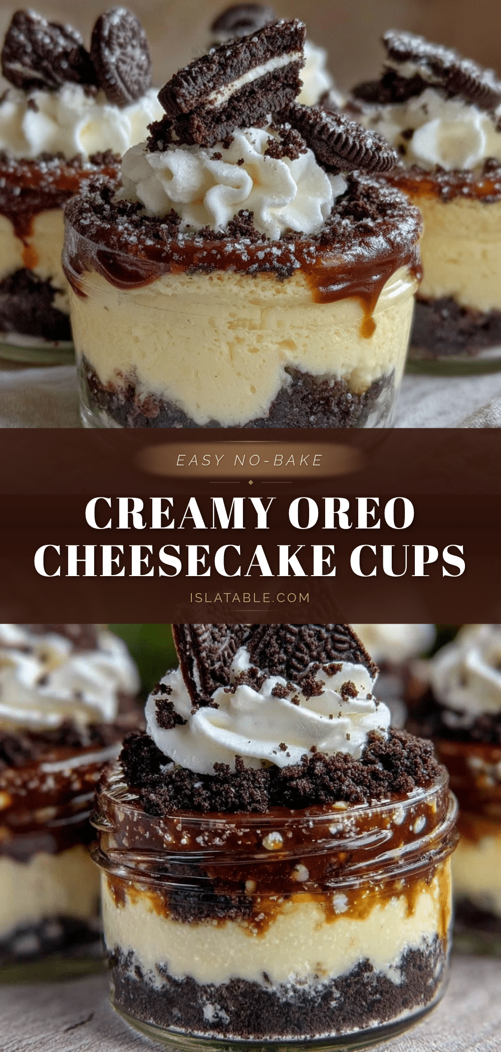 no bake oreo cheesecake cups recipe