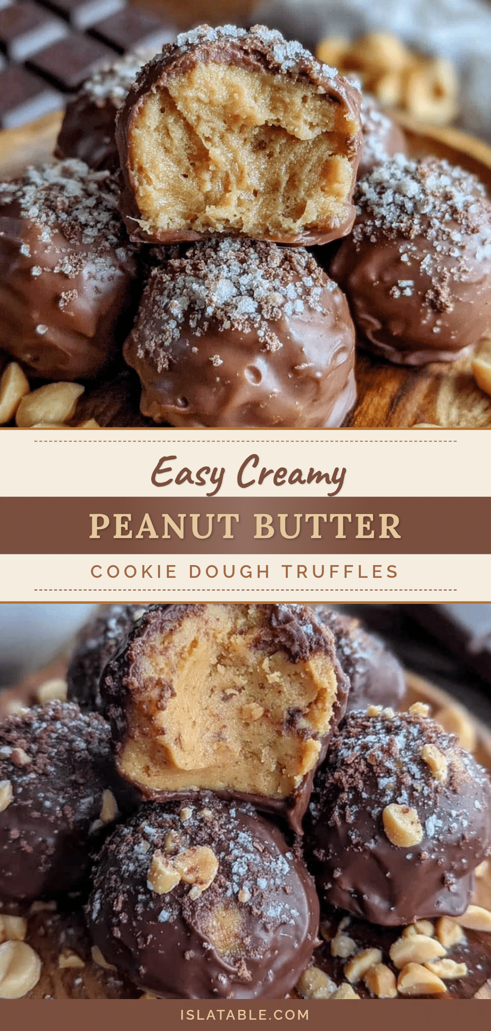 peanut butter cookie dough truffles recipe