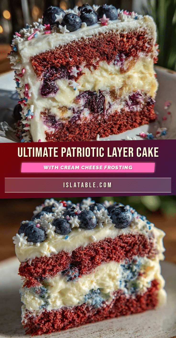 Perfect Patriotic Layer Cake recipe