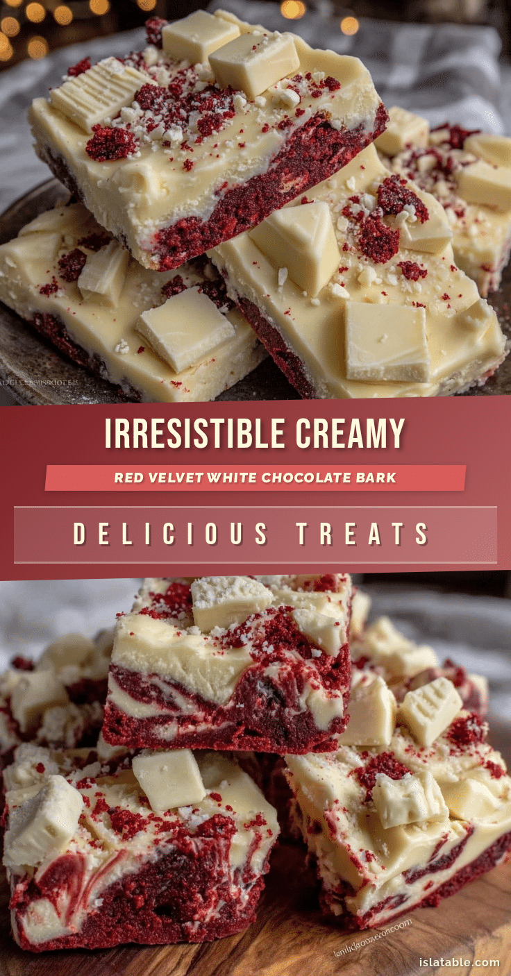 red velvet white chocolate bark recipe