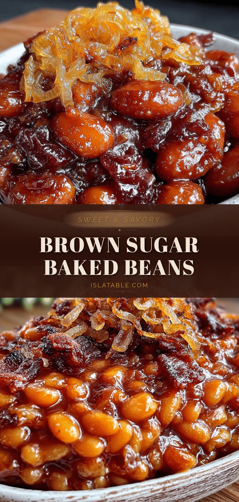 savory brown sugar baked beans recipe