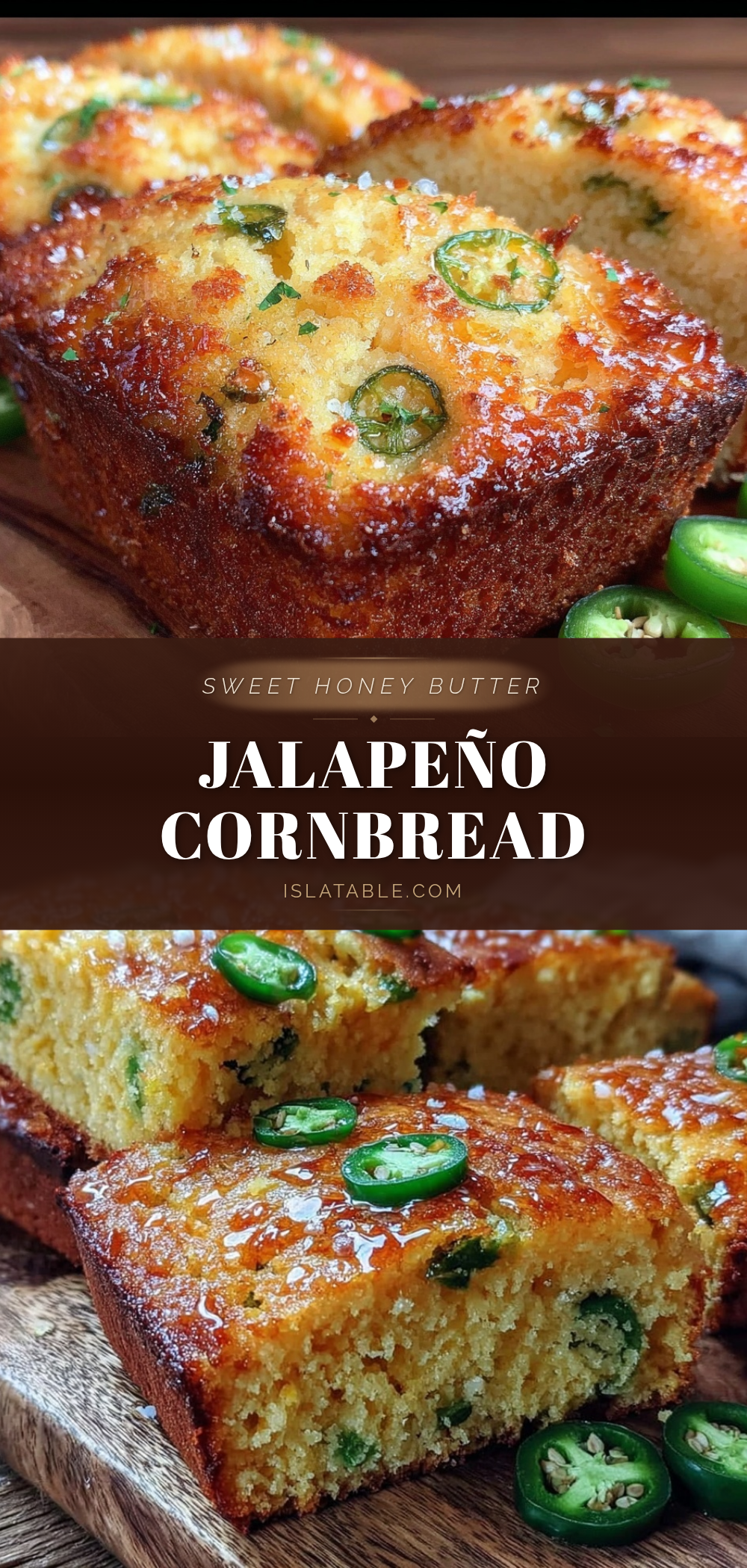 savory honey butter cornbread with jalapeños recipe