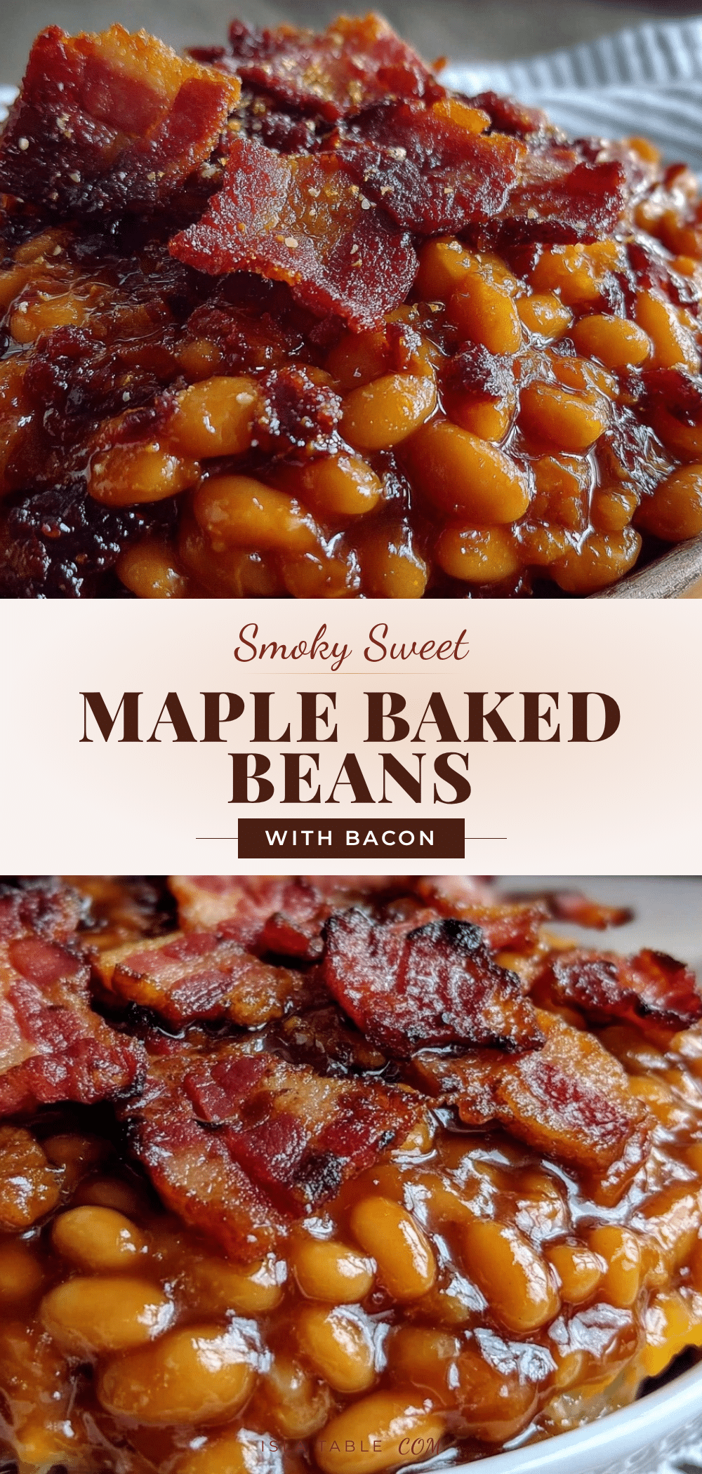 savory smoky maple baked beans recipe