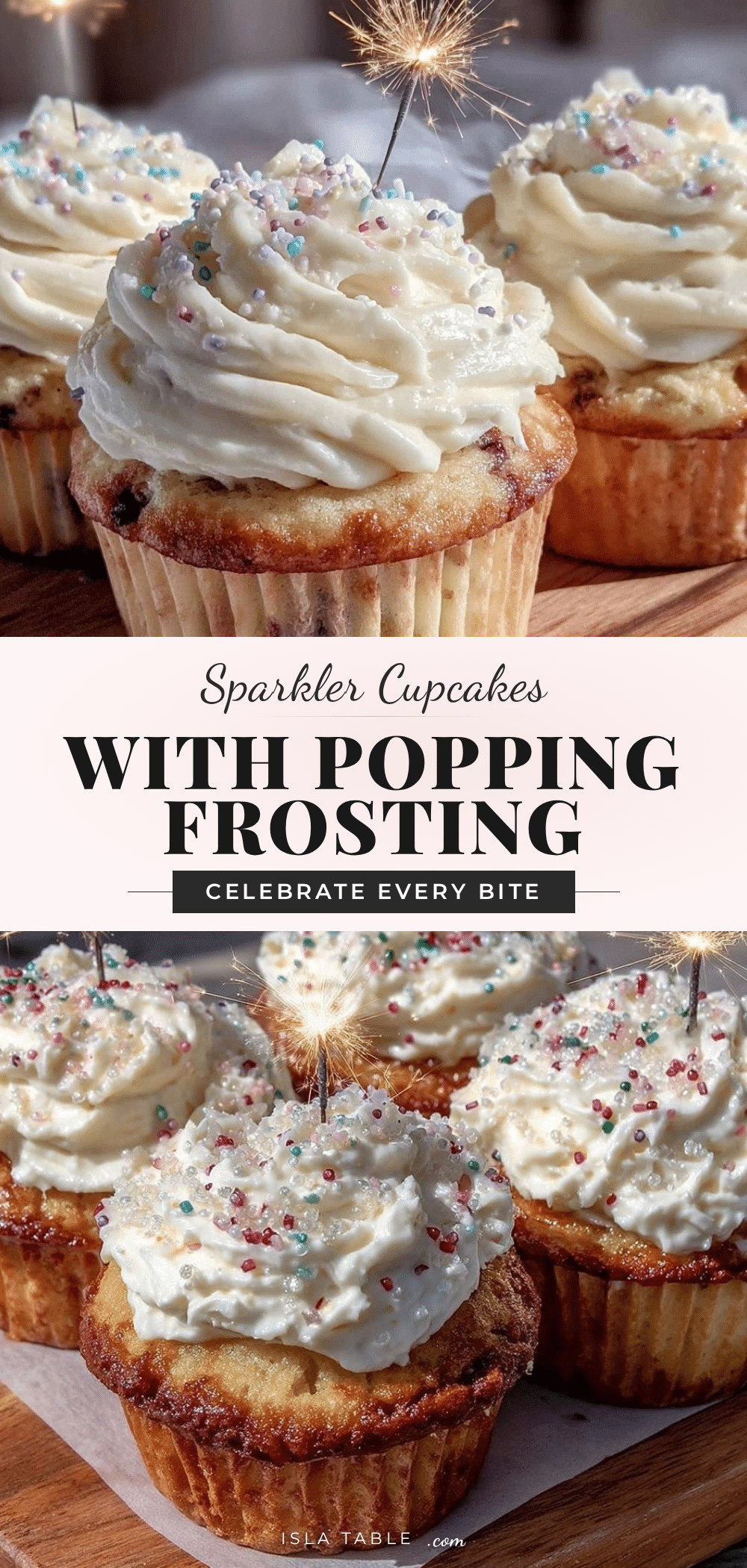 sparkler cupcakes with popping pop rocks frosting recipe