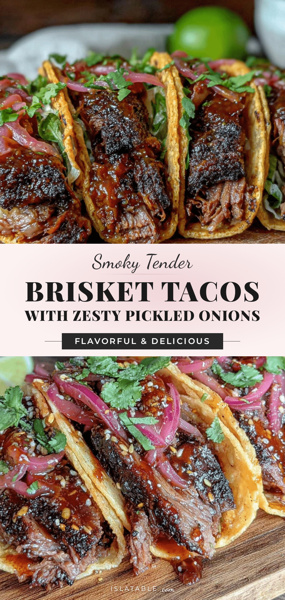 tender smoked brisket tacos recipe