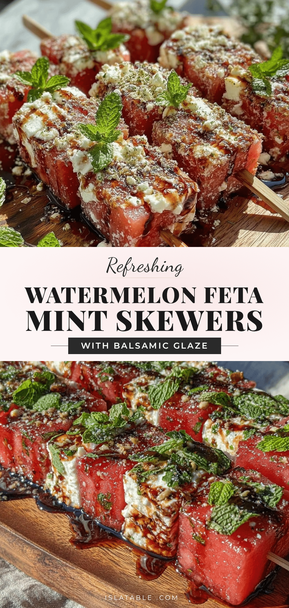 watermelon feta mint skewers recipe