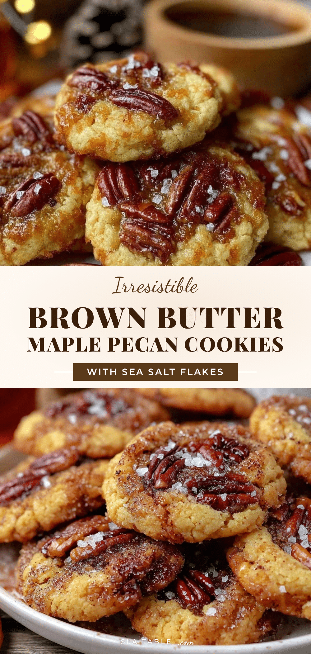 brown butter maple pecan cookies recipe