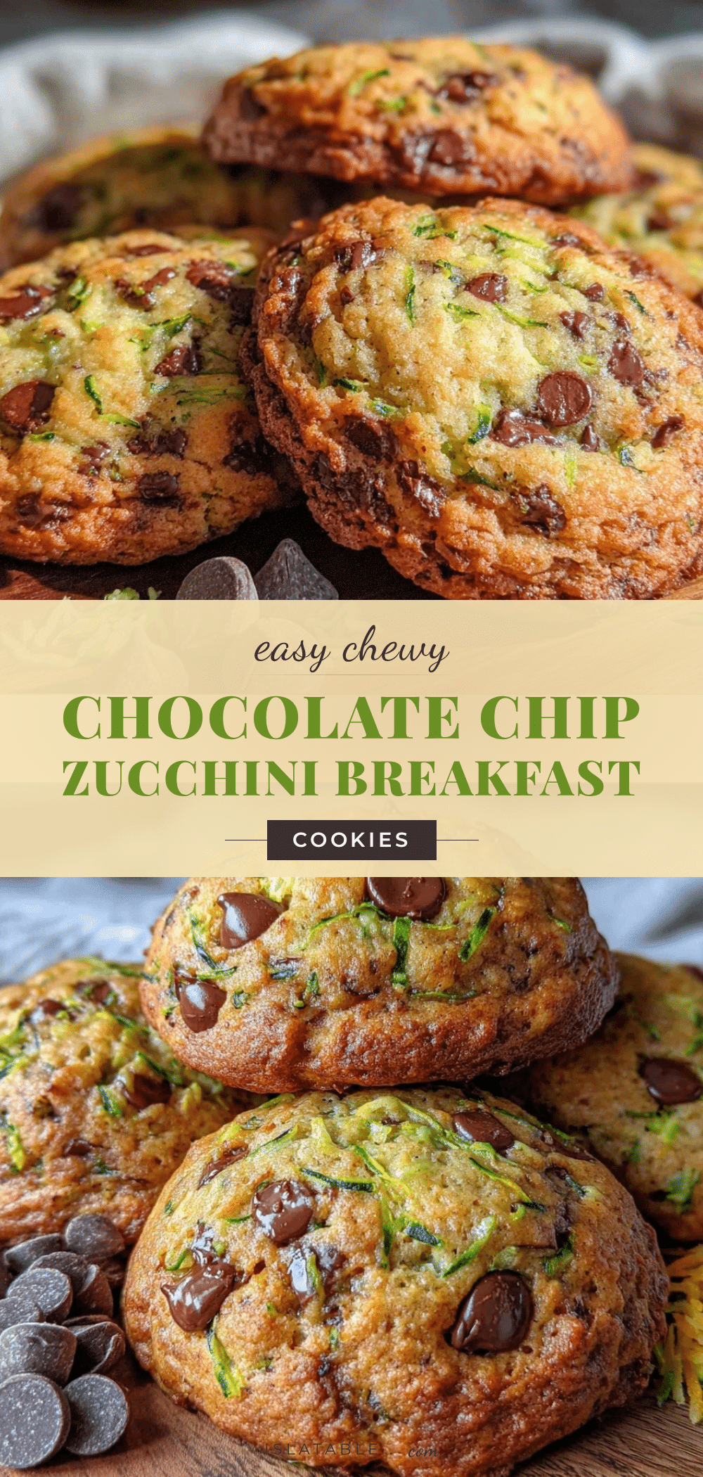 chocolate chip zucchini breakfast cookies recipe