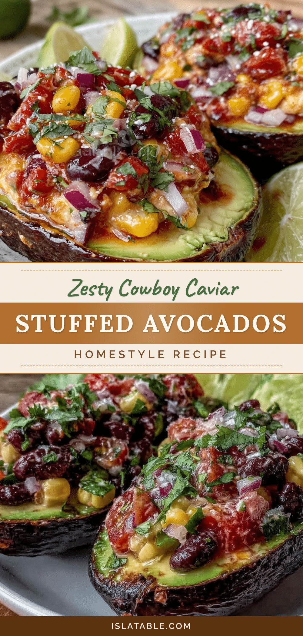cowboy caviar stuffed avocados recipe