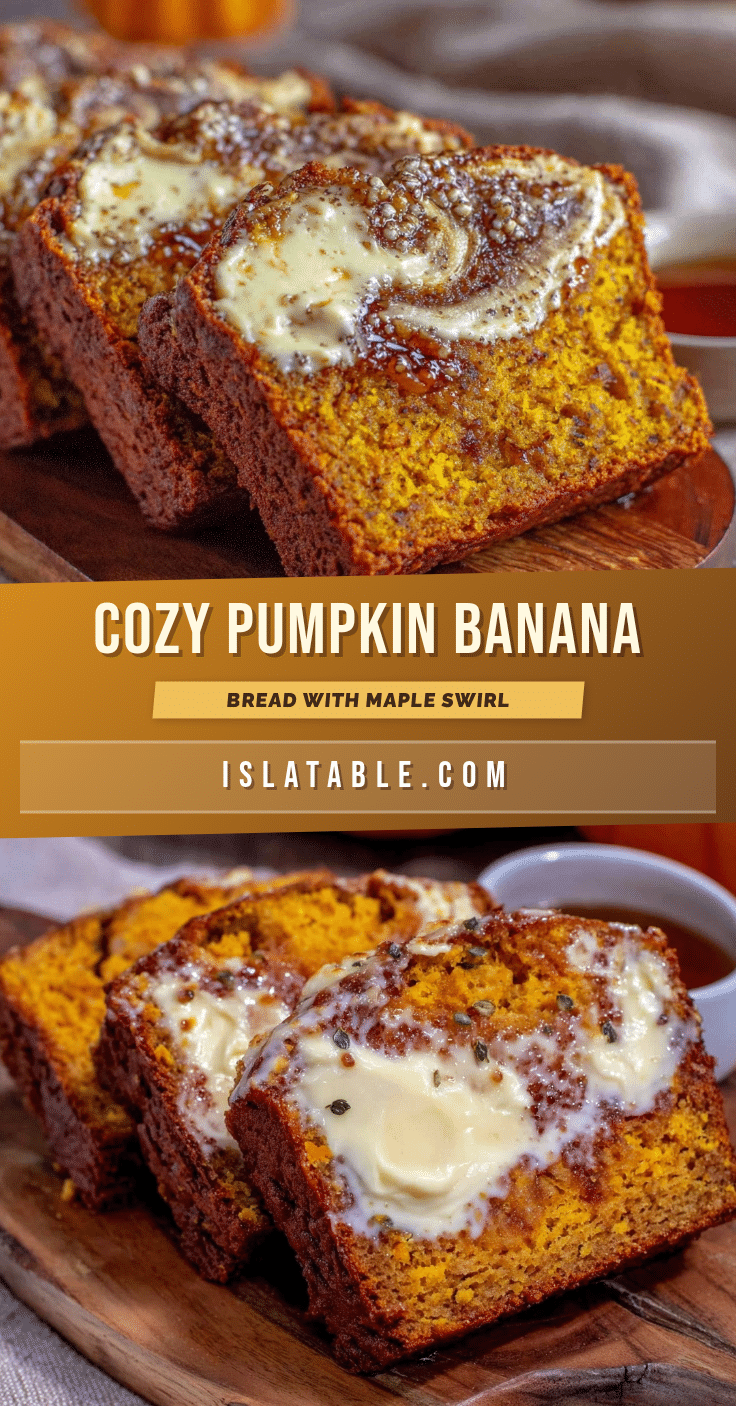 cozy pumpkin banana bread recipe