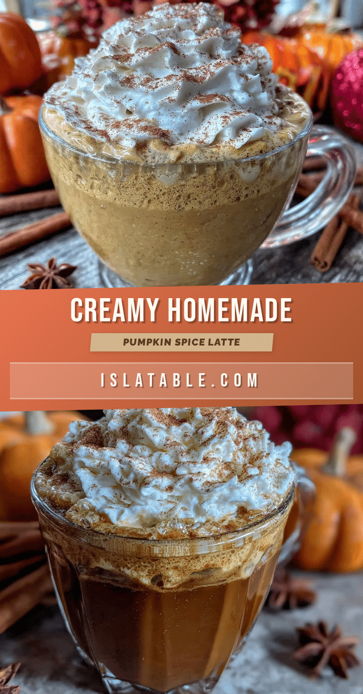 creamy homemade pumpkin spice latte recipe