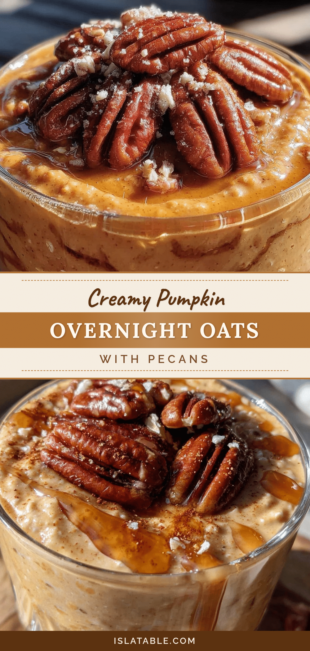 creamy pumpkin overnight oats recipe