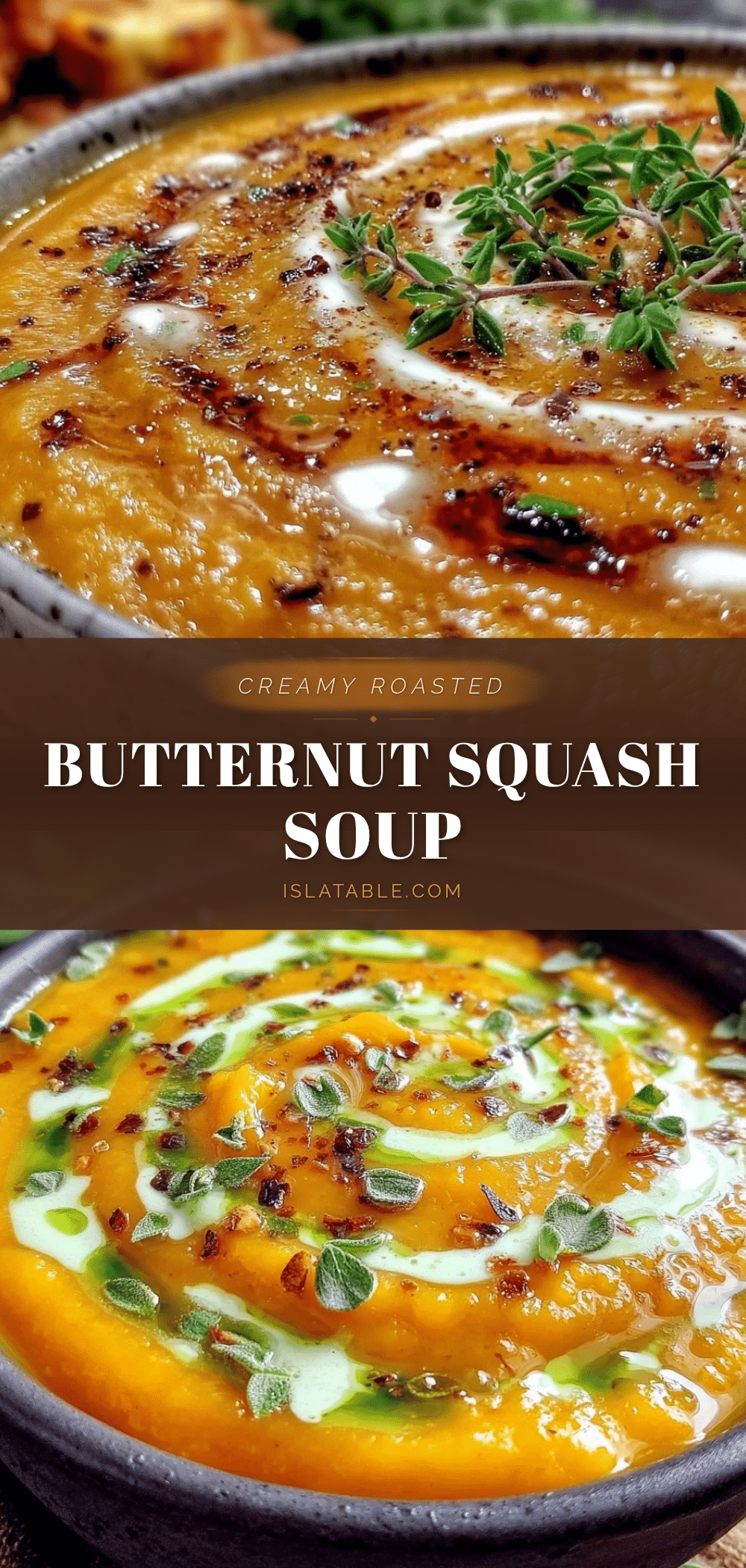 creamy roasted butternut squash soup recipe