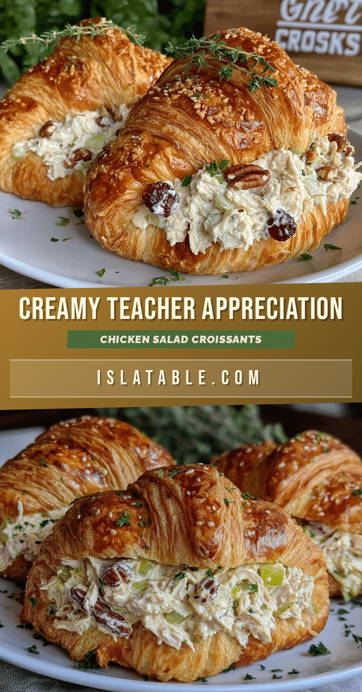 creamy teacher appreciation chicken salad croissants recipe