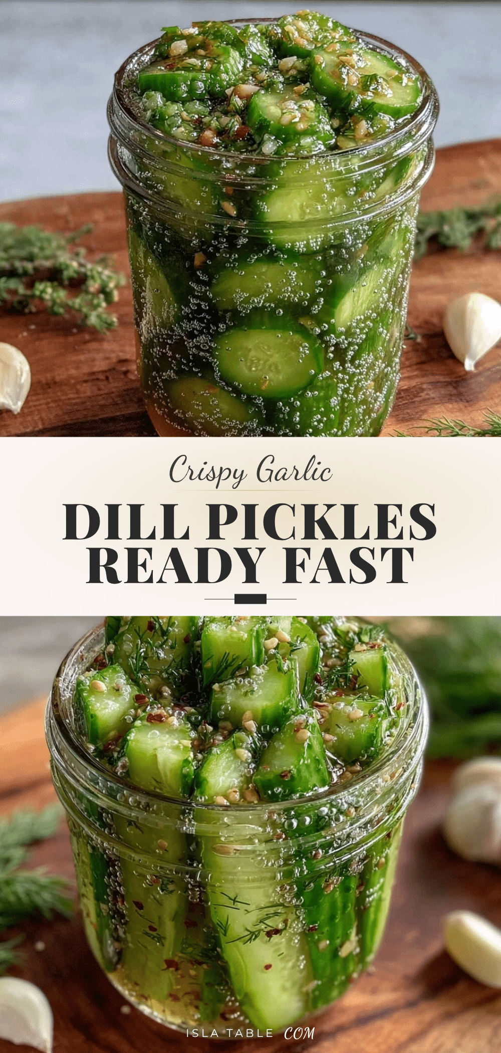 crispy garlic dill refrigerator pickles recipe