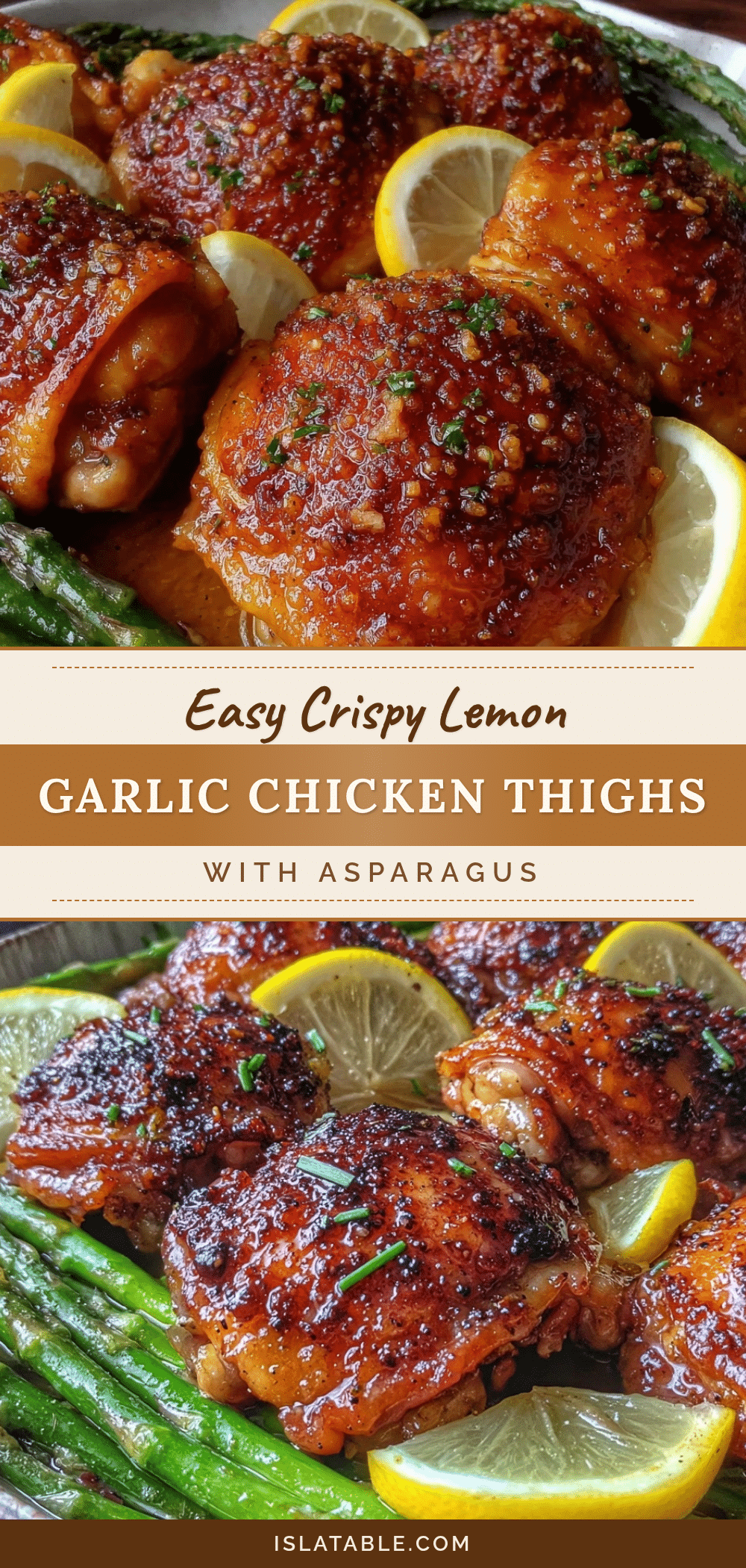 crispy lemon garlic chicken thighs recipe