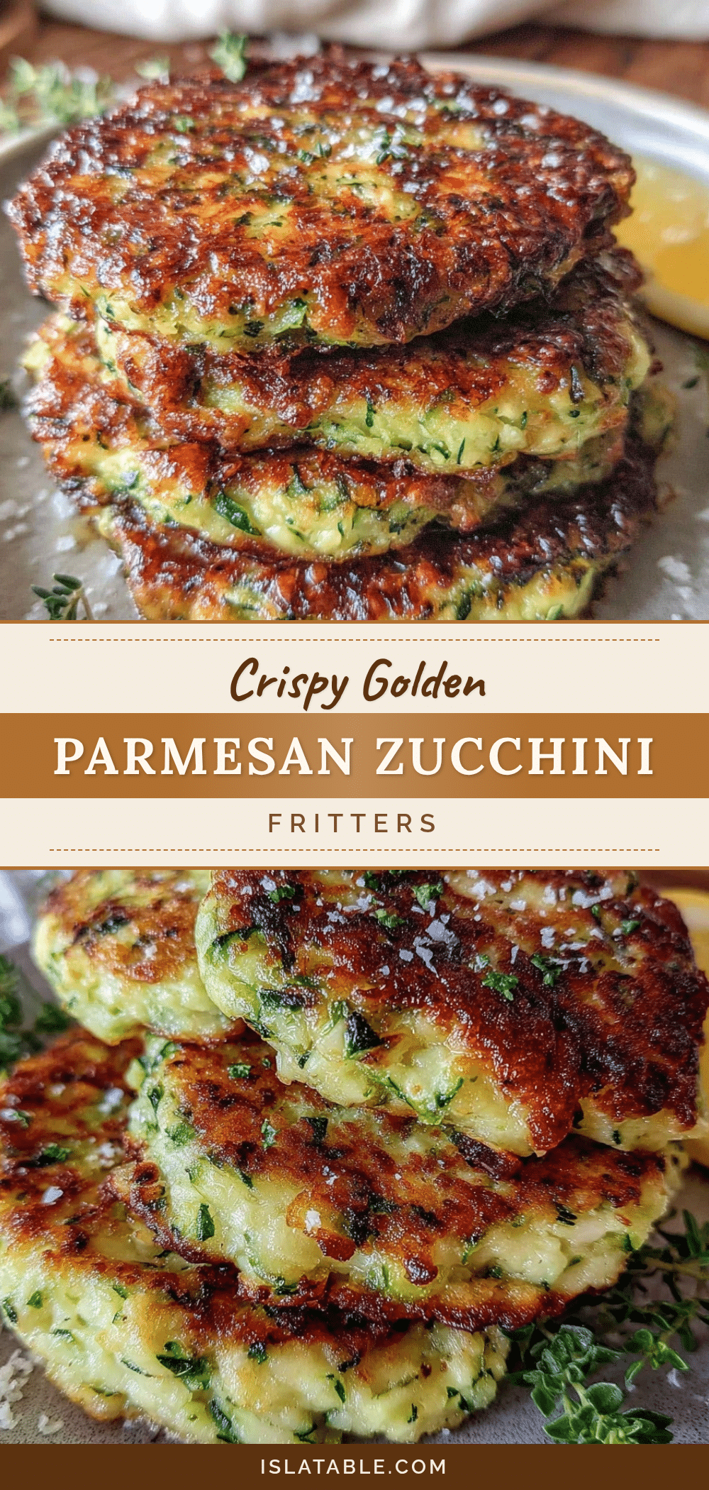 crispy parmesan zucchini fritters recipe