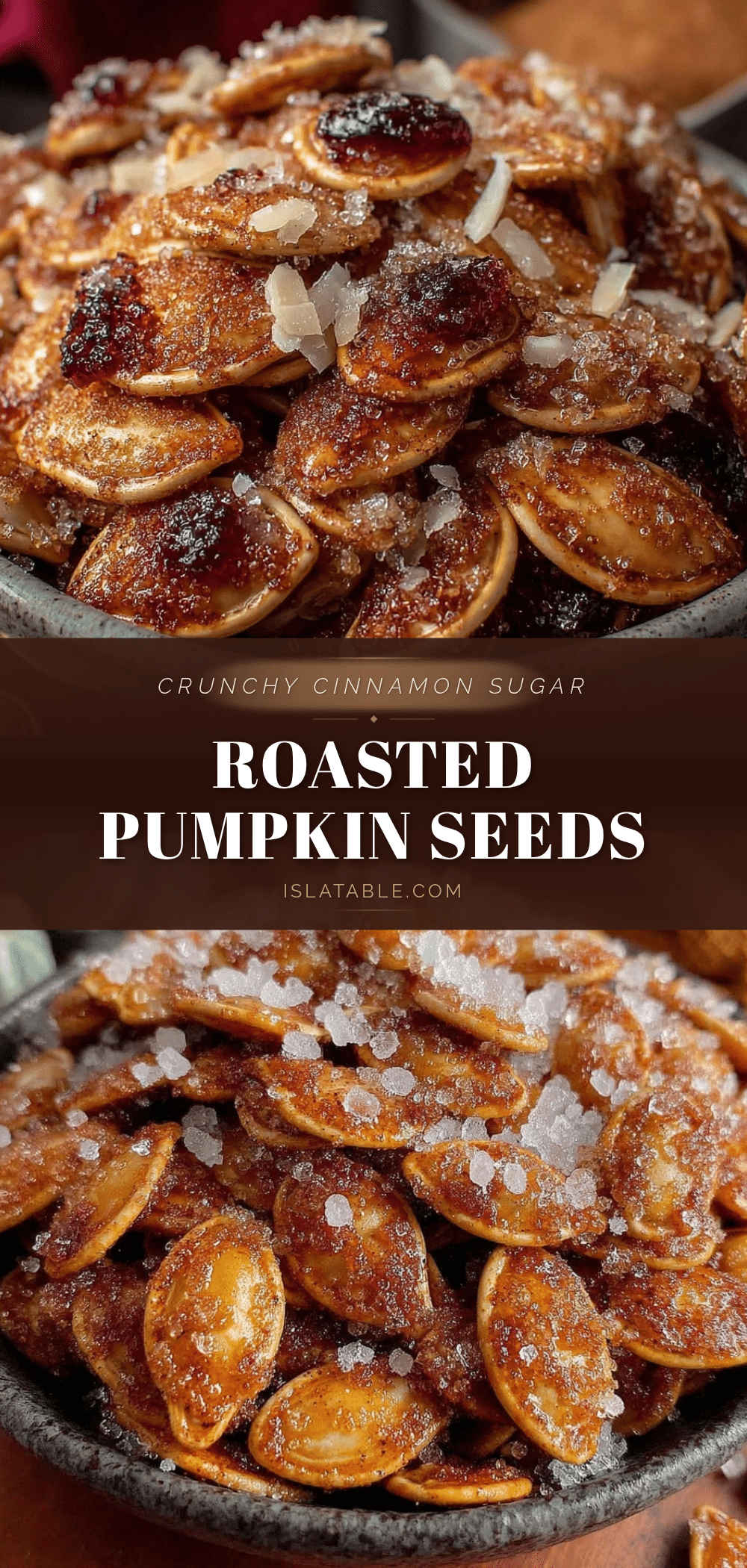 crunchy cinnamon sugar pumpkin seeds recipe
