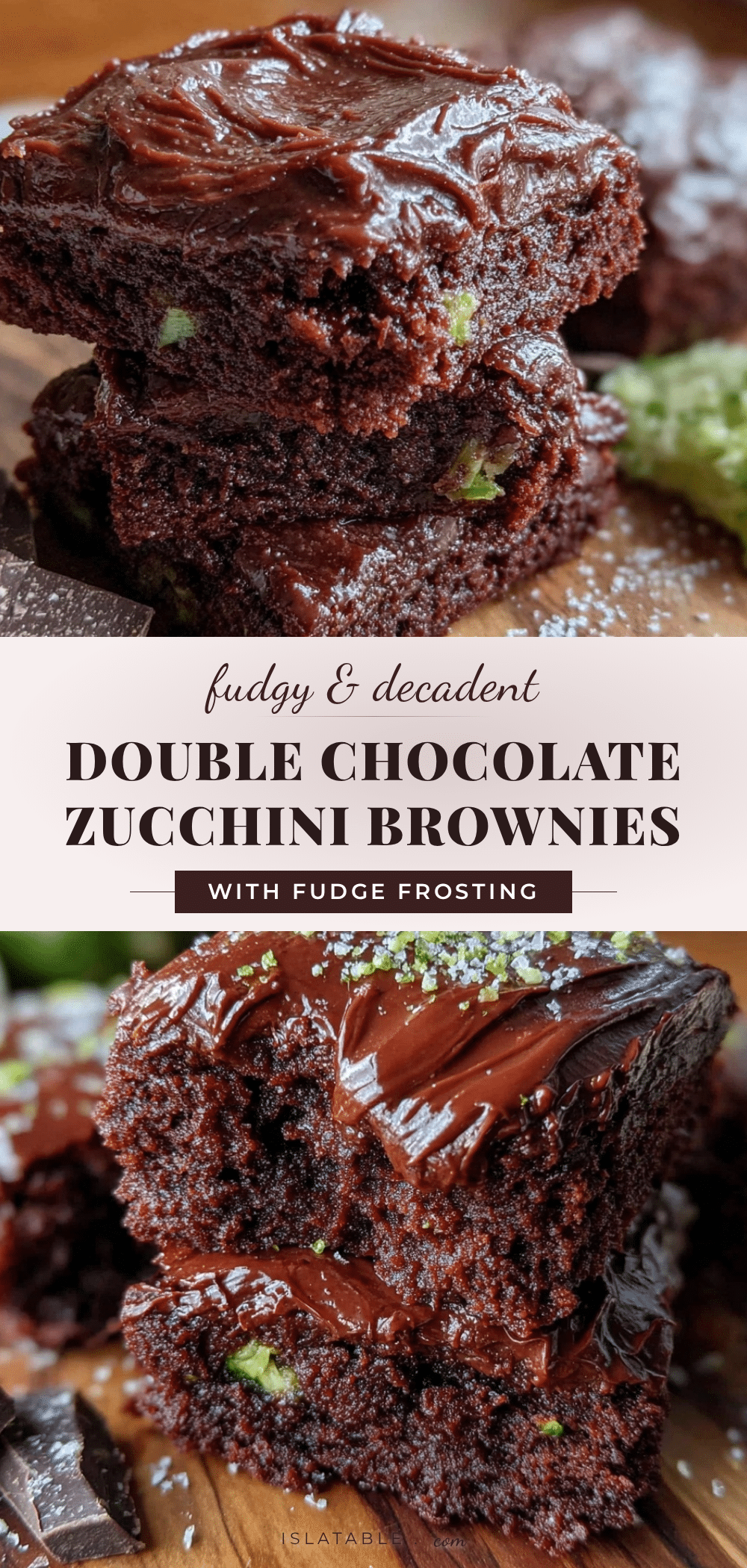 double chocolate zucchini brownies recipe