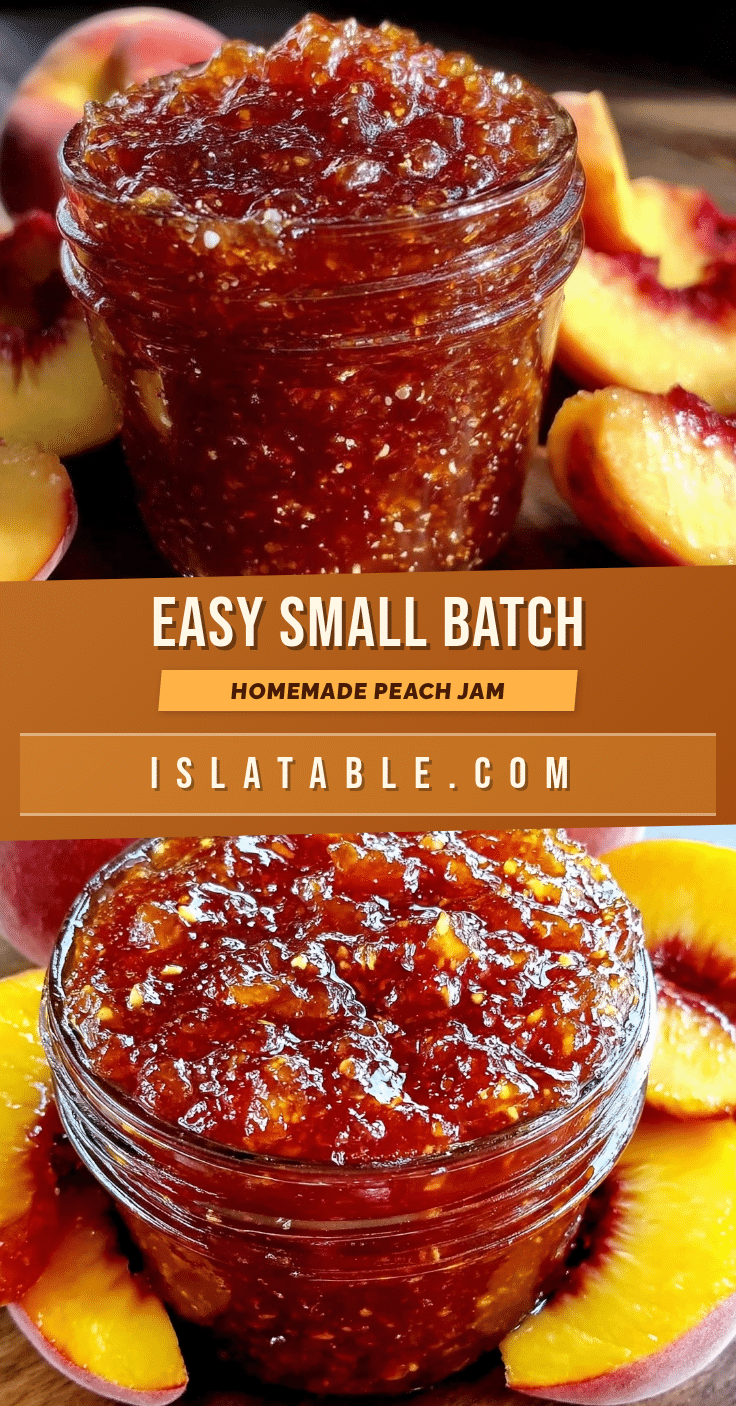 easy small batch homemade peach jam recipe