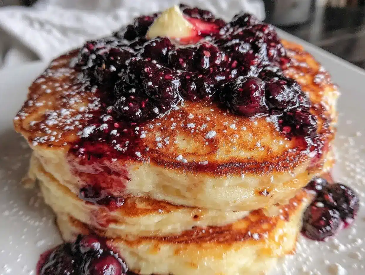 fluffy Greek yogurt pancakes preparation steps