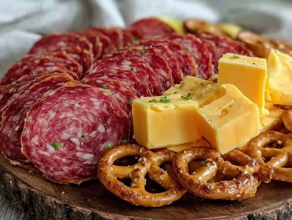 football charcuterie board bites - featured image