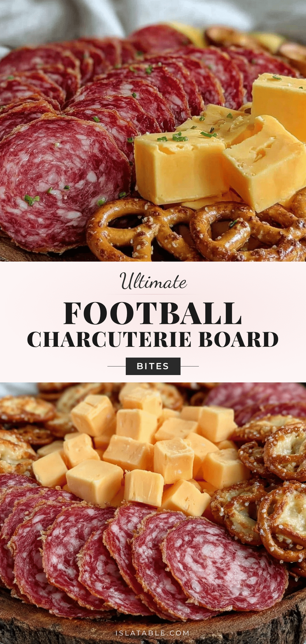 football charcuterie board bites recipe