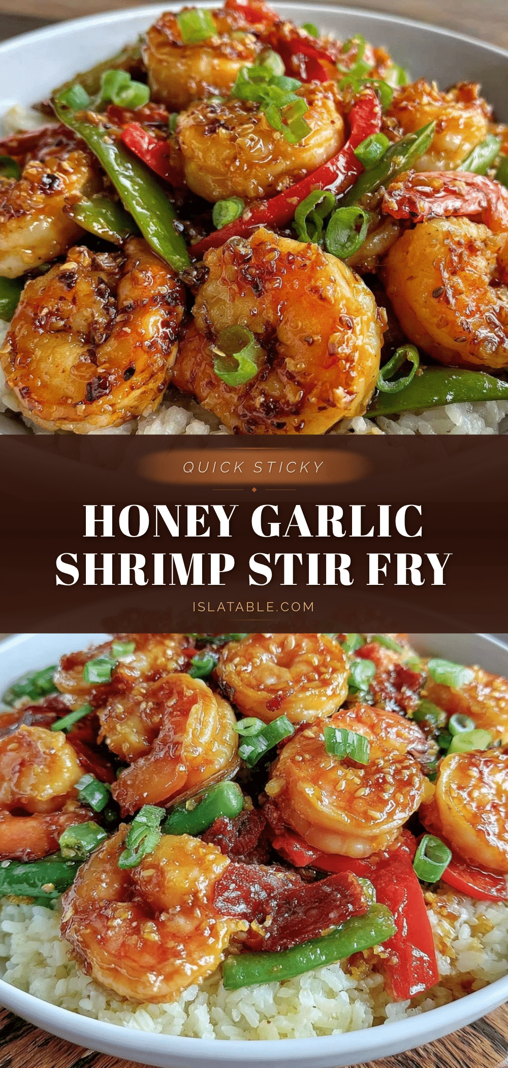 honey garlic shrimp stir fry recipe
