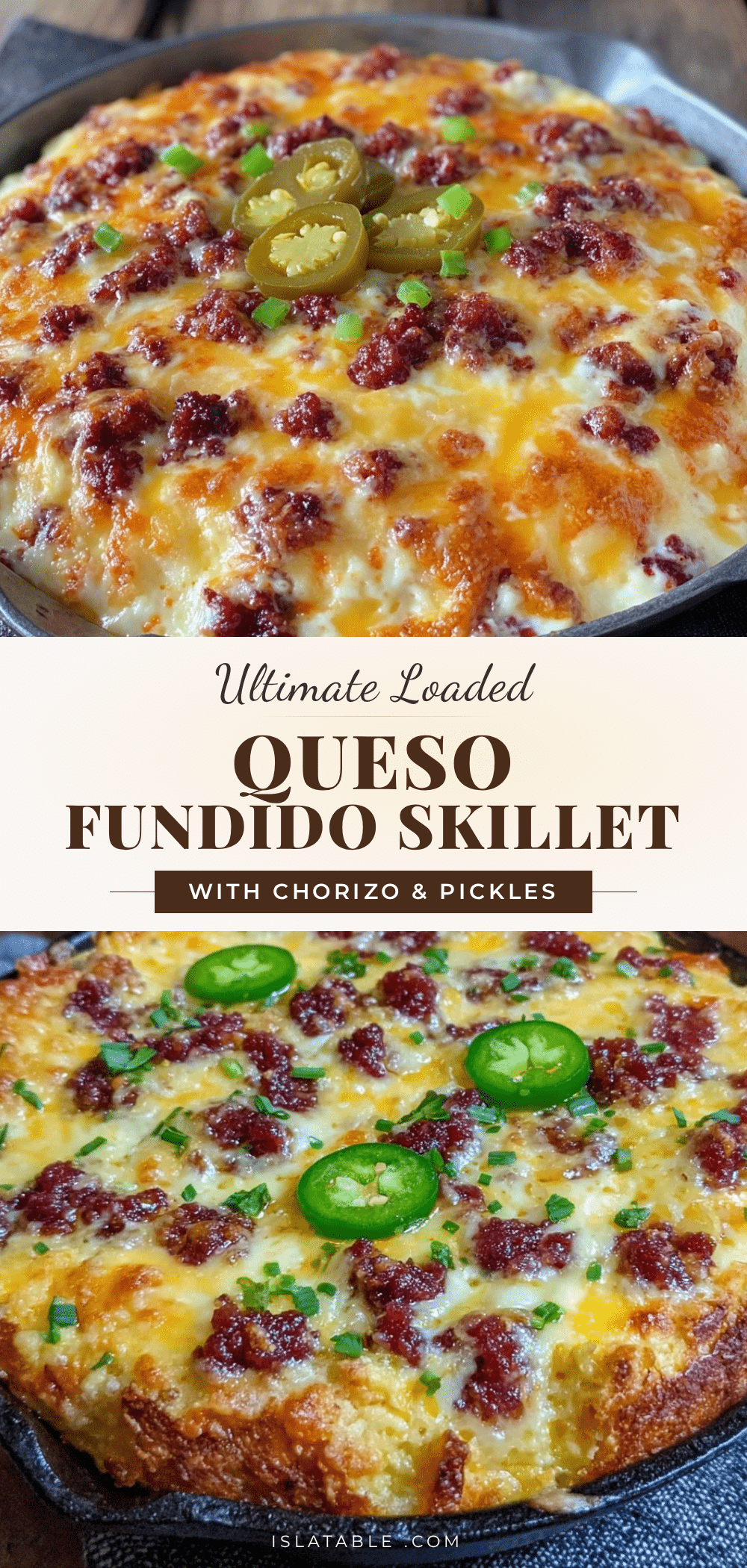 loaded queso fundido skillet recipe
