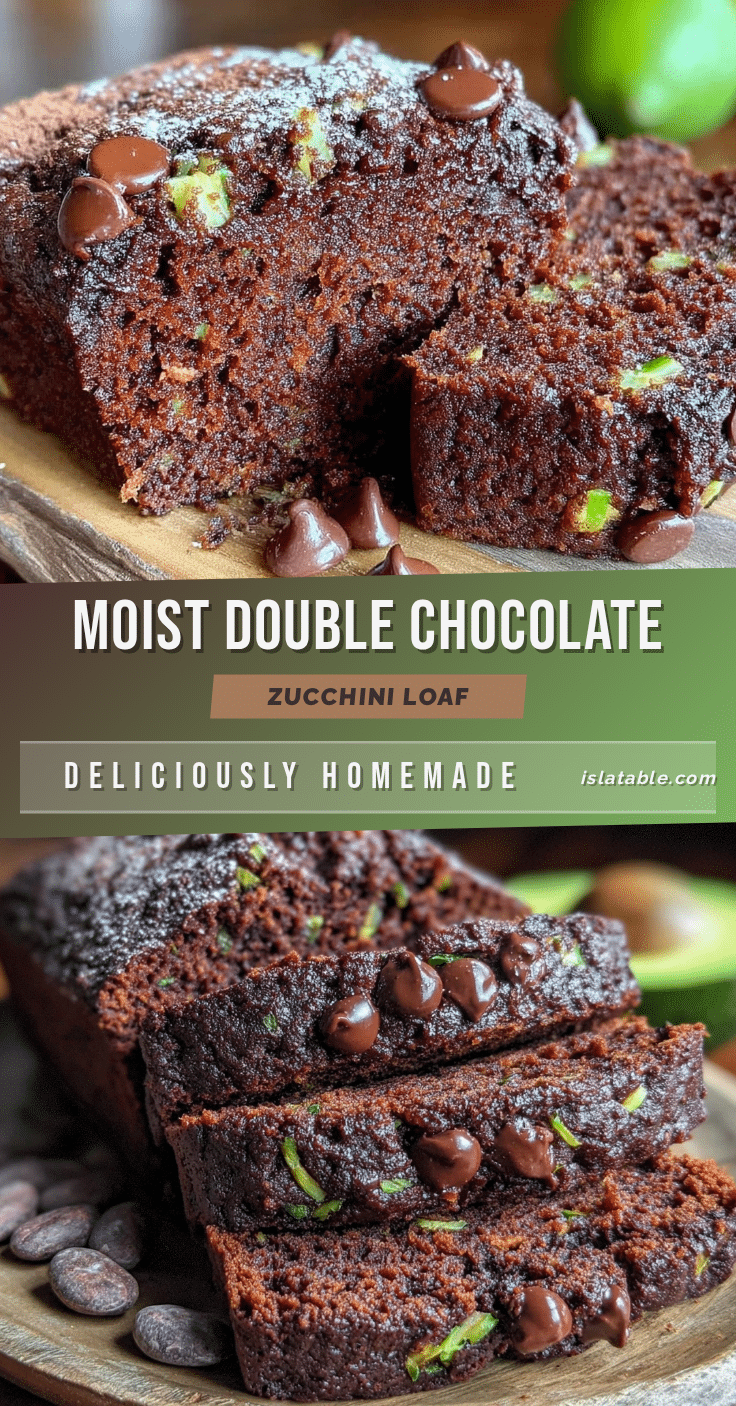 moist double chocolate zucchini loaf recipe