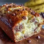 one-bowl chocolate chip banana bread - featured image