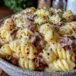 one-pot ground beef pasta - featured image