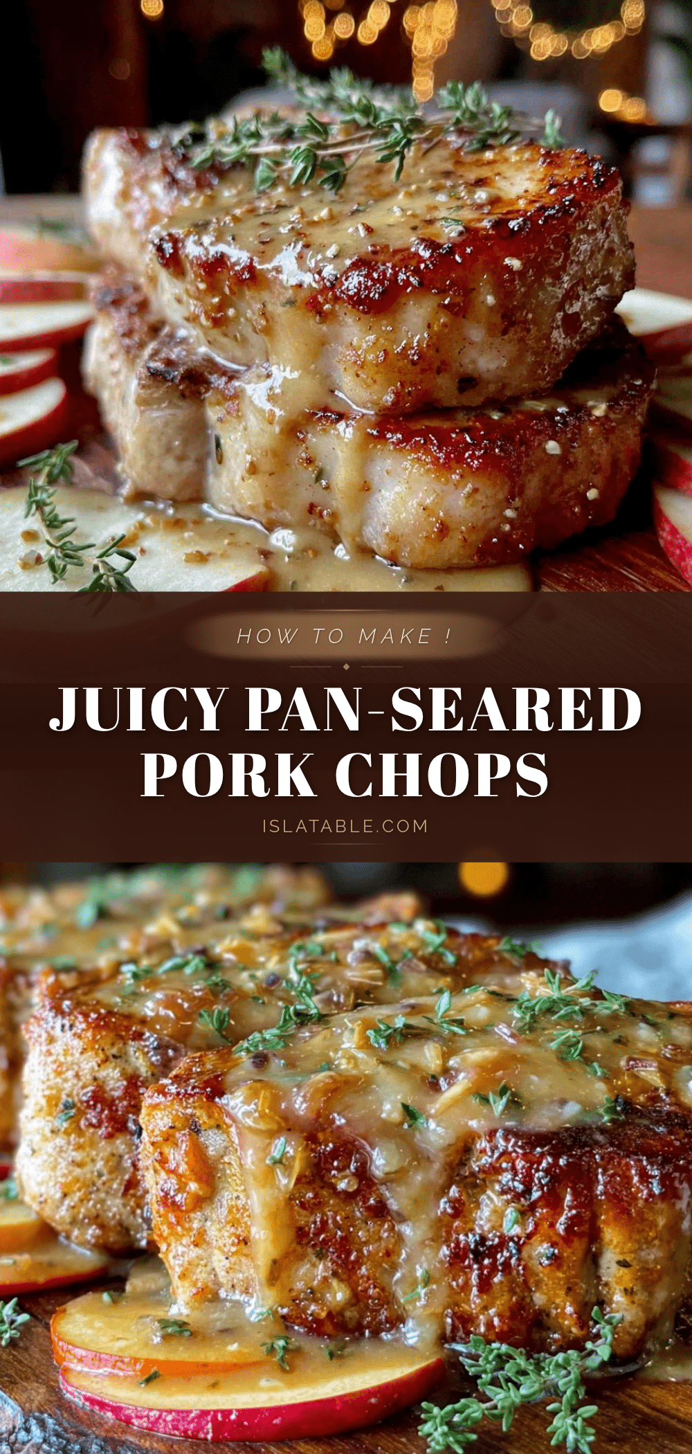 pan-seared pork chops recipe