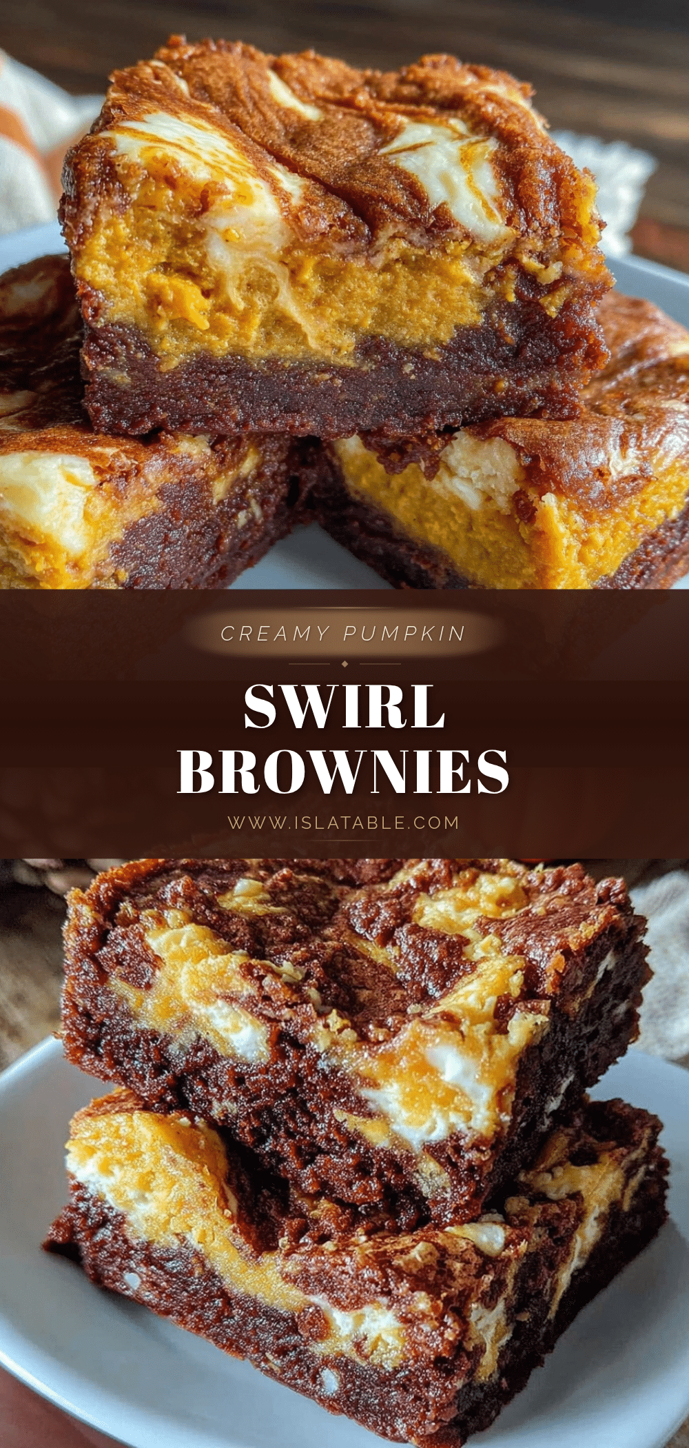pumpkin cream cheese swirl brownies recipe