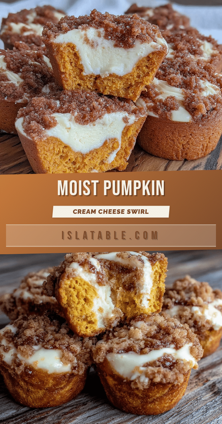 pumpkin cream cheese swirl muffins recipe