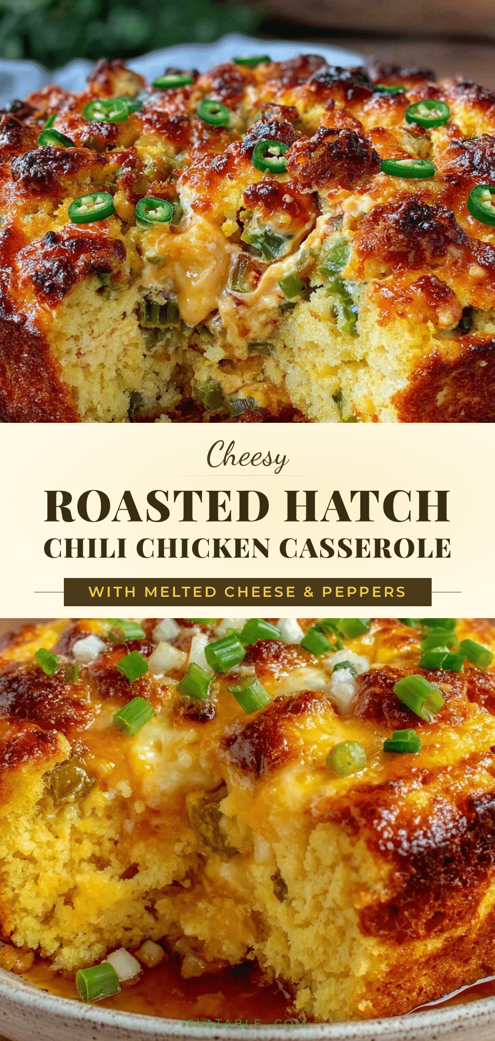 roasted hatch green chili chicken casserole recipe