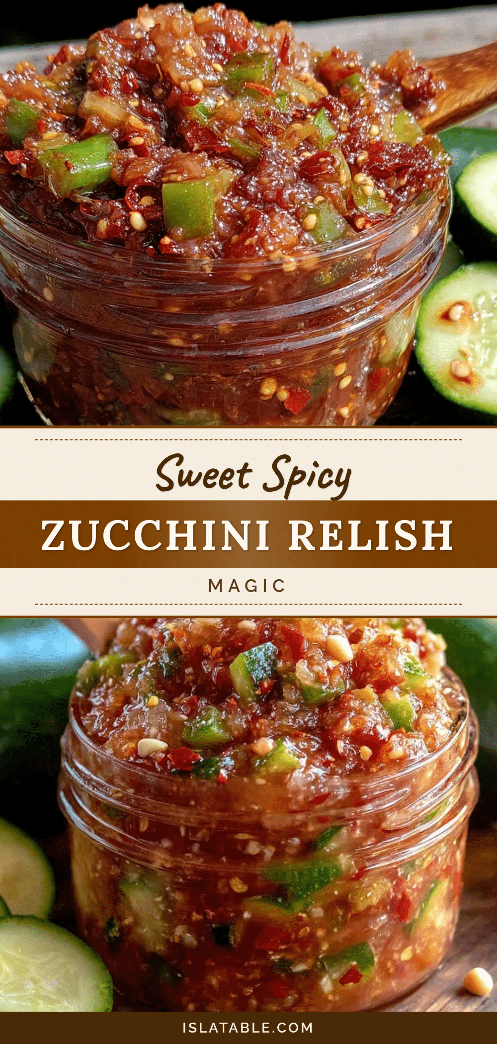 sweet and spicy zucchini relish recipe