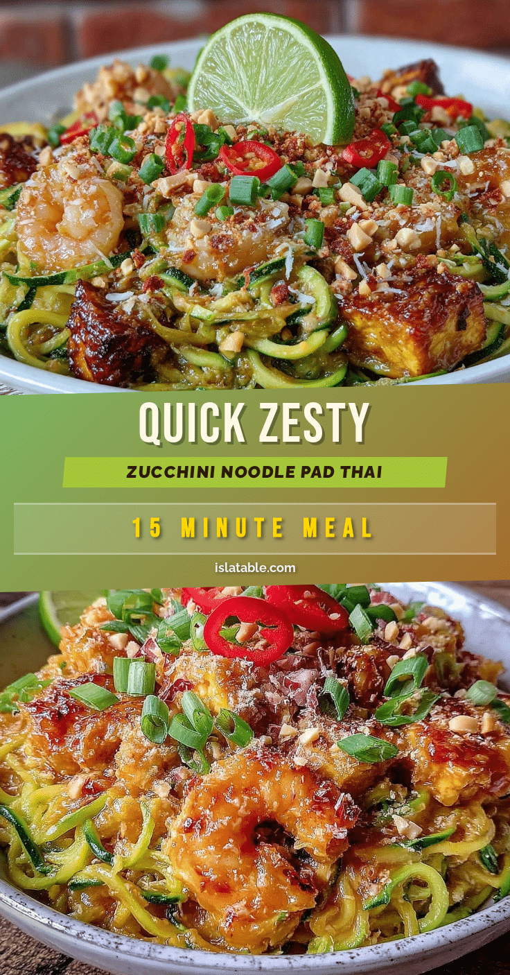 zucchini noodle pad thai recipe