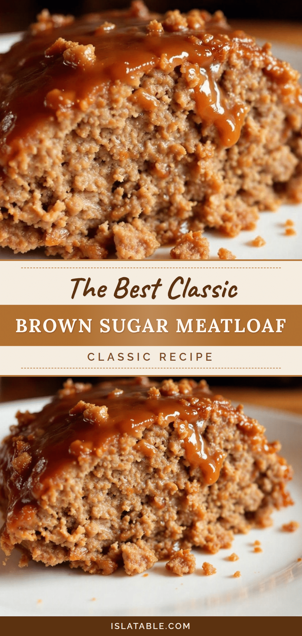 best classic meatloaf with brown sugar glaze recipe