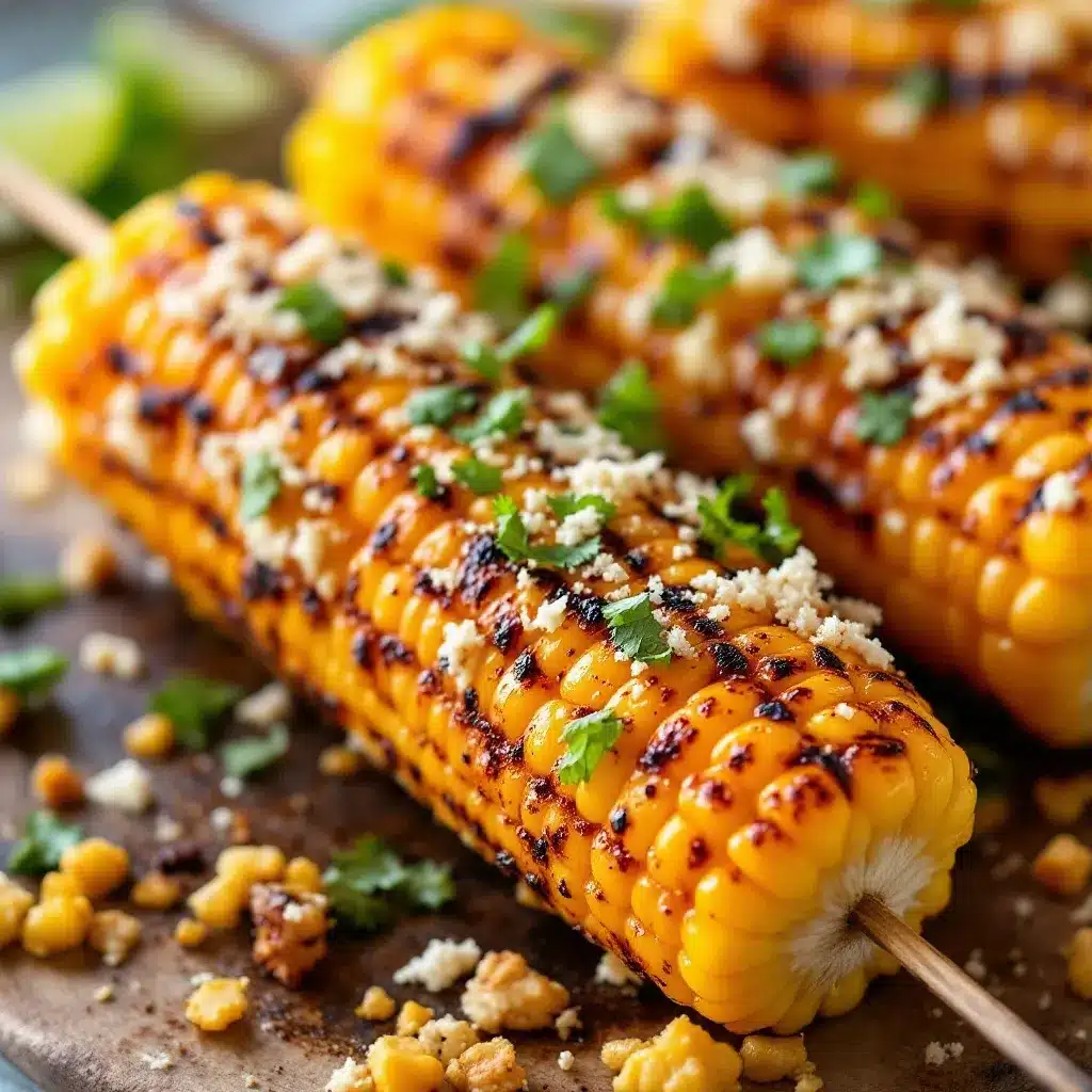 Best Grilled Corn Elote Skewers for Tailgate Parties preparation steps