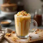 best homemade iced pumpkin chai latte with brown sugar syrup - featured image