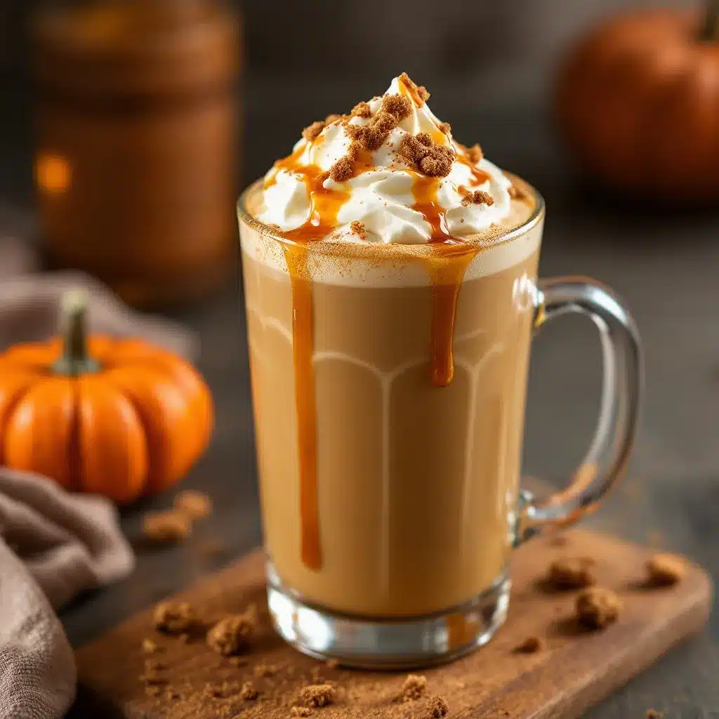 best homemade iced pumpkin chai latte with brown sugar syrup preparation steps