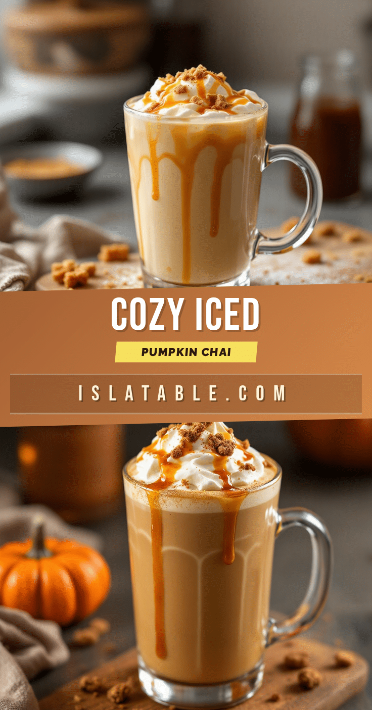 best homemade iced pumpkin chai latte with brown sugar syrup recipe