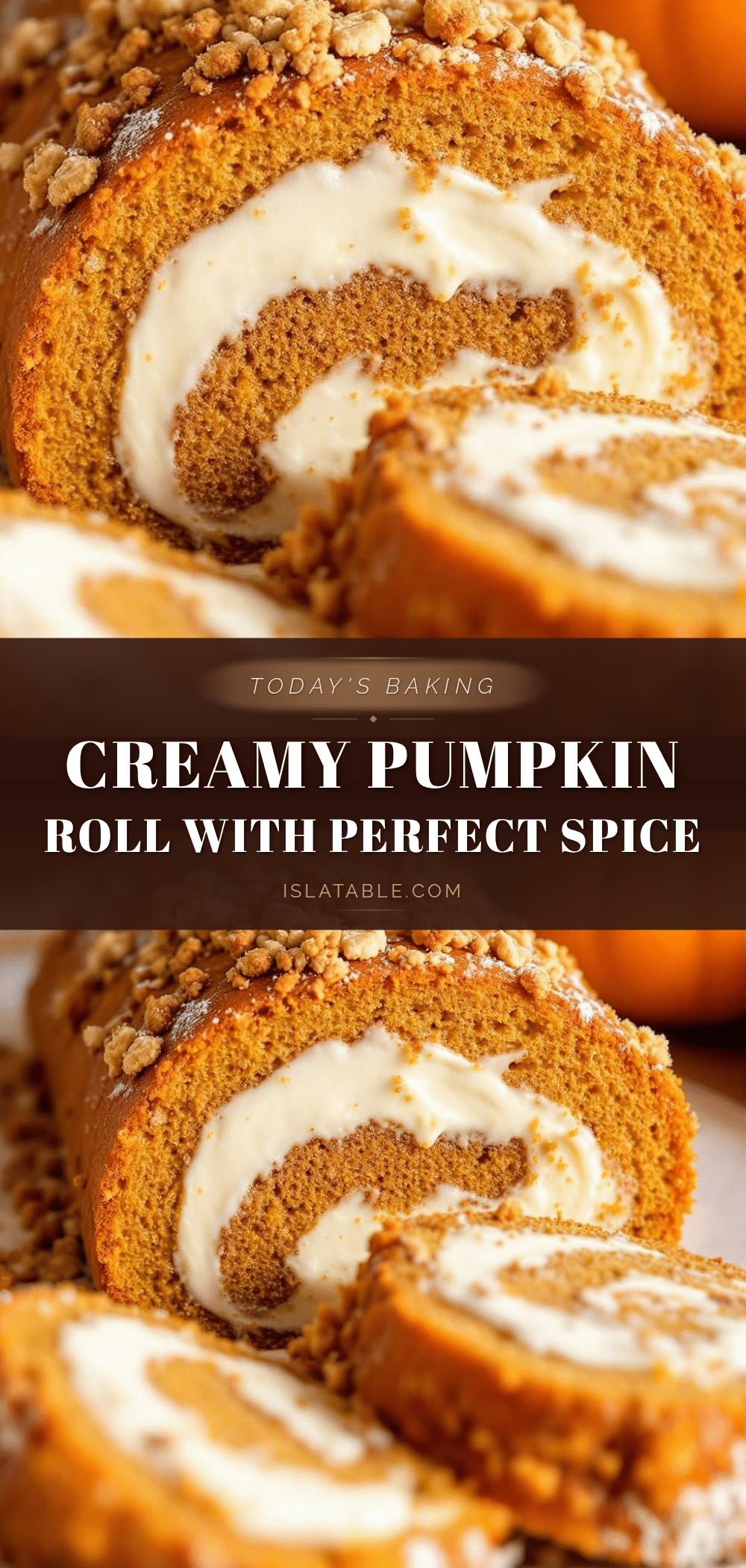 best pumpkin roll with cream cheese filling recipe