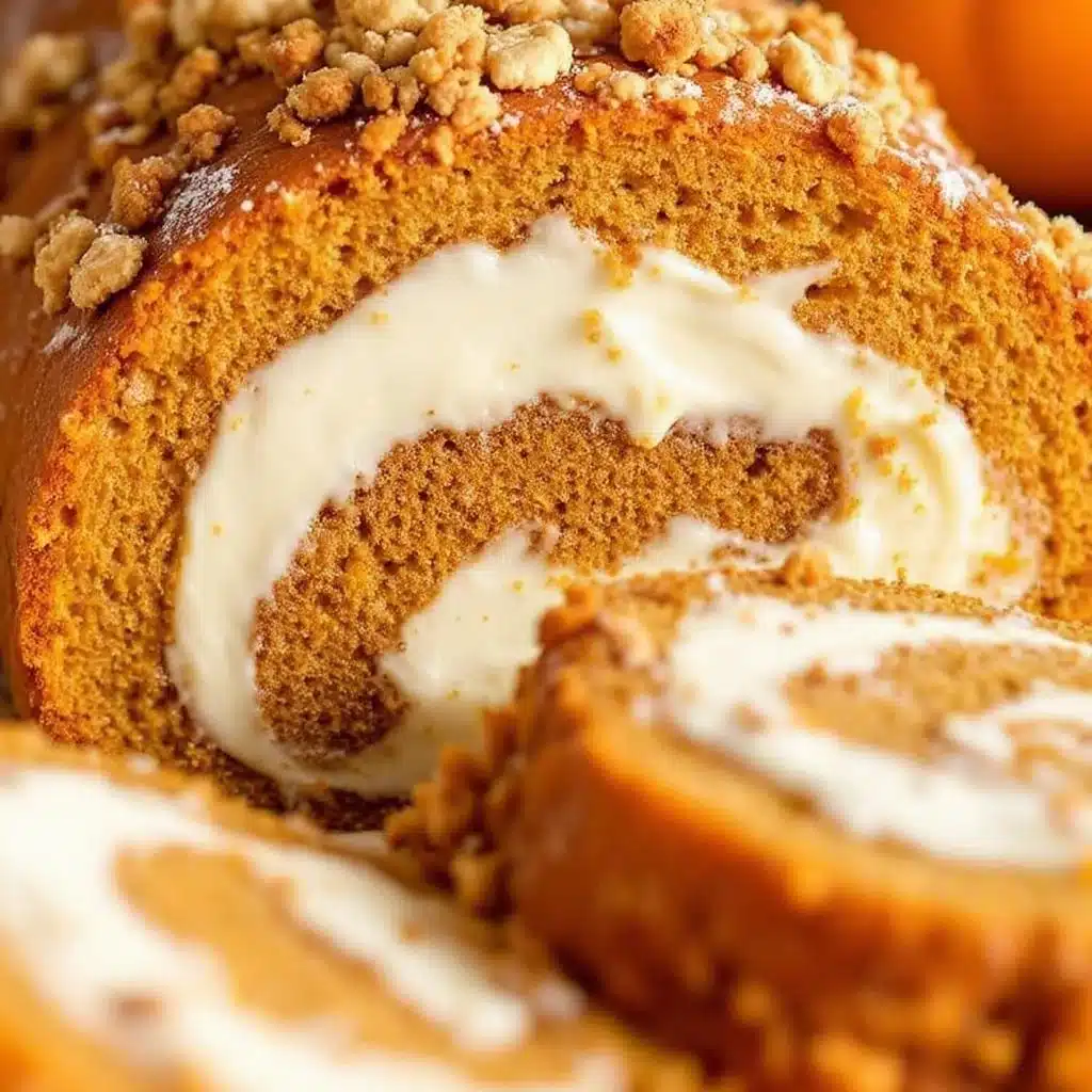 best pumpkin roll with cream cheese filling - featured image